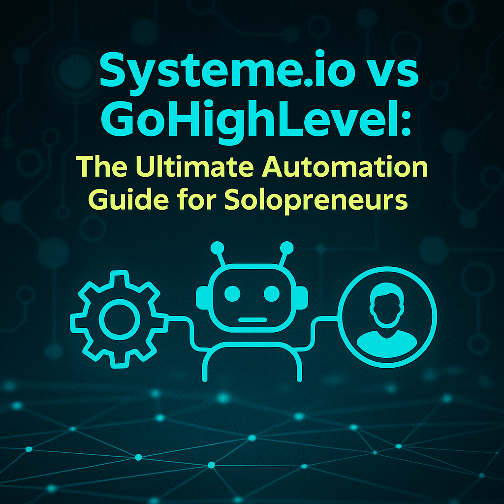 Comparison of Systeme.io and GoHighLevel automation tools for solopreneurs