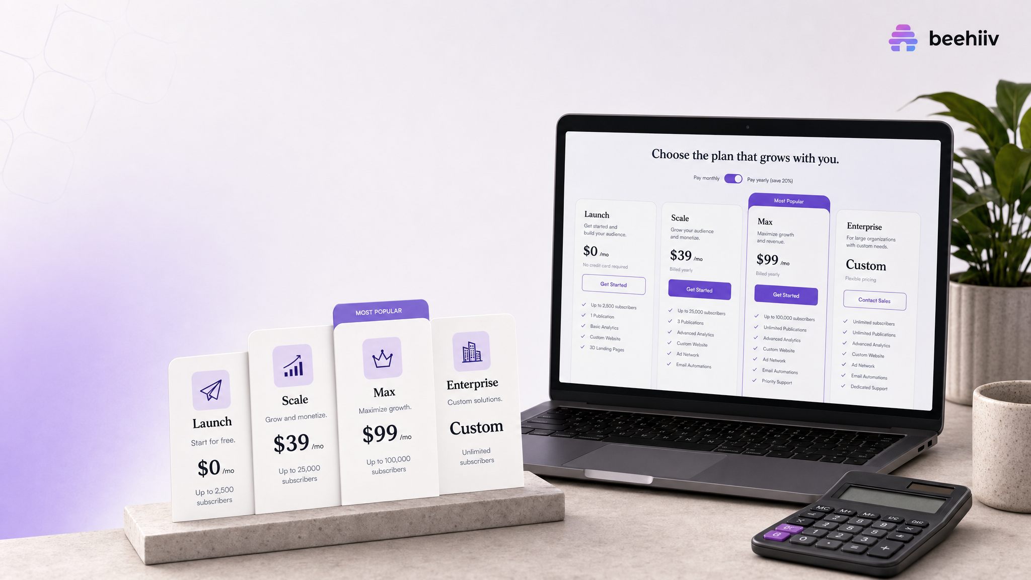 beehiiv pricing