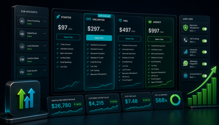 GoHighLevel pricing