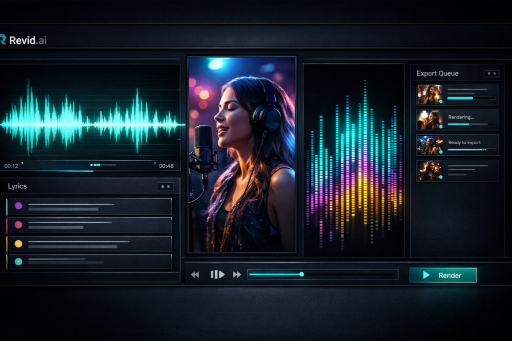 revid ai music to video