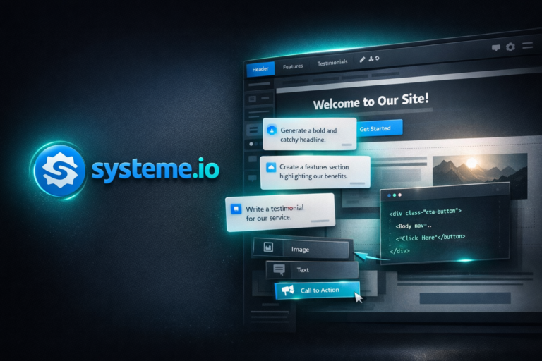 systeme.io landing page AI prompts
