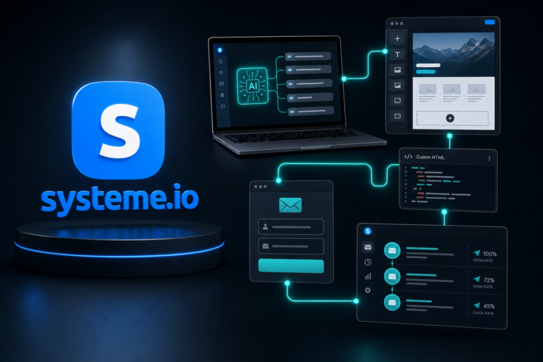 systeme.io page stack