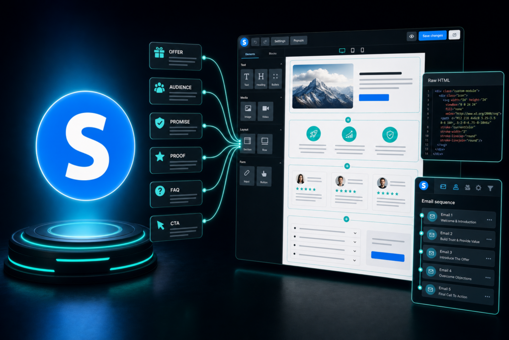 AI prompts for Systeme.io pages