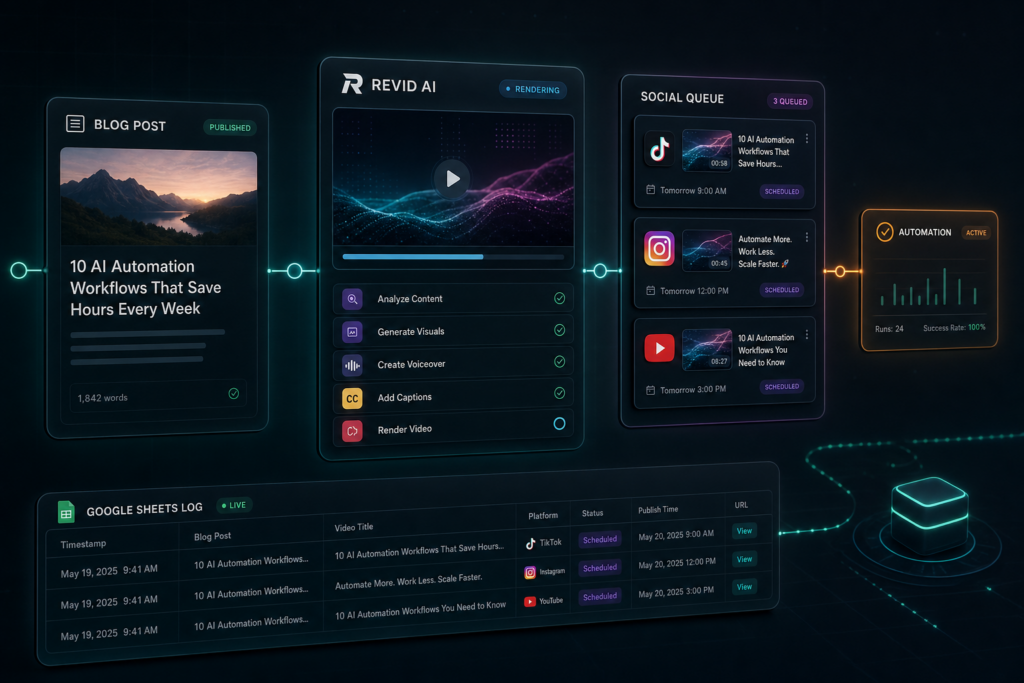 revid ai automation workflow