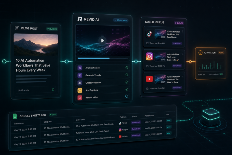 revid ai automation workflow