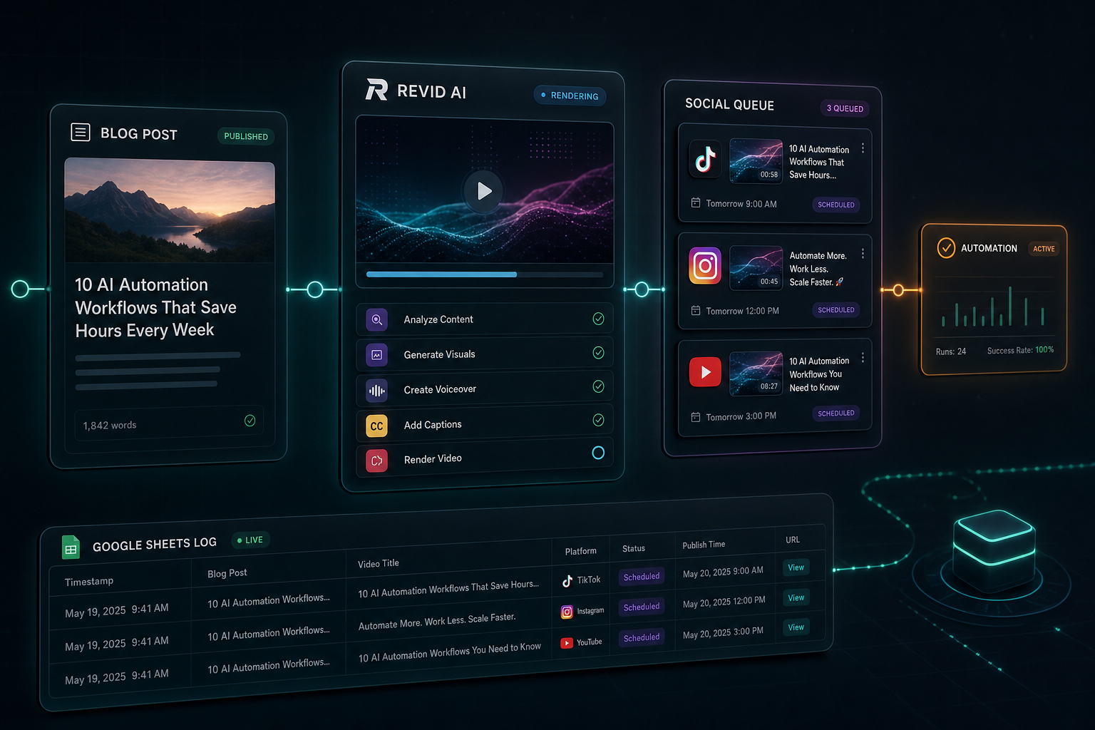revid ai automation workflow